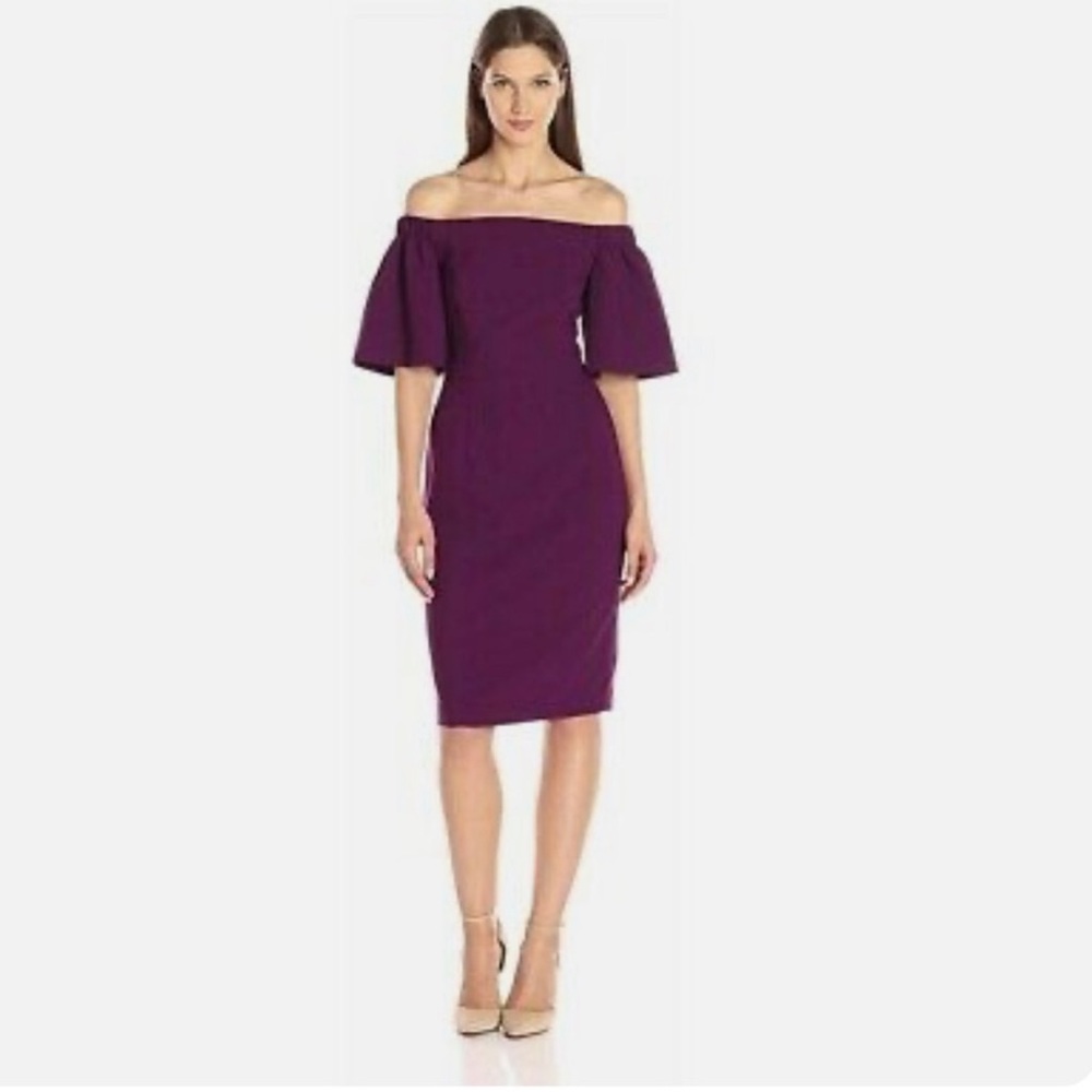 Black Halo Varla Sheath Purple Dress New with Tags Size 6 Jezebel